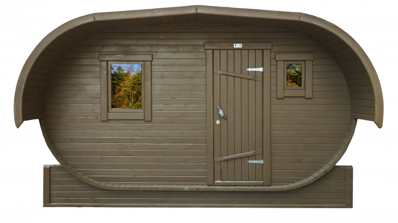 Баня-бочка овальная из кедра 4 метра Баня-бочка овальная из кедра 4 метра